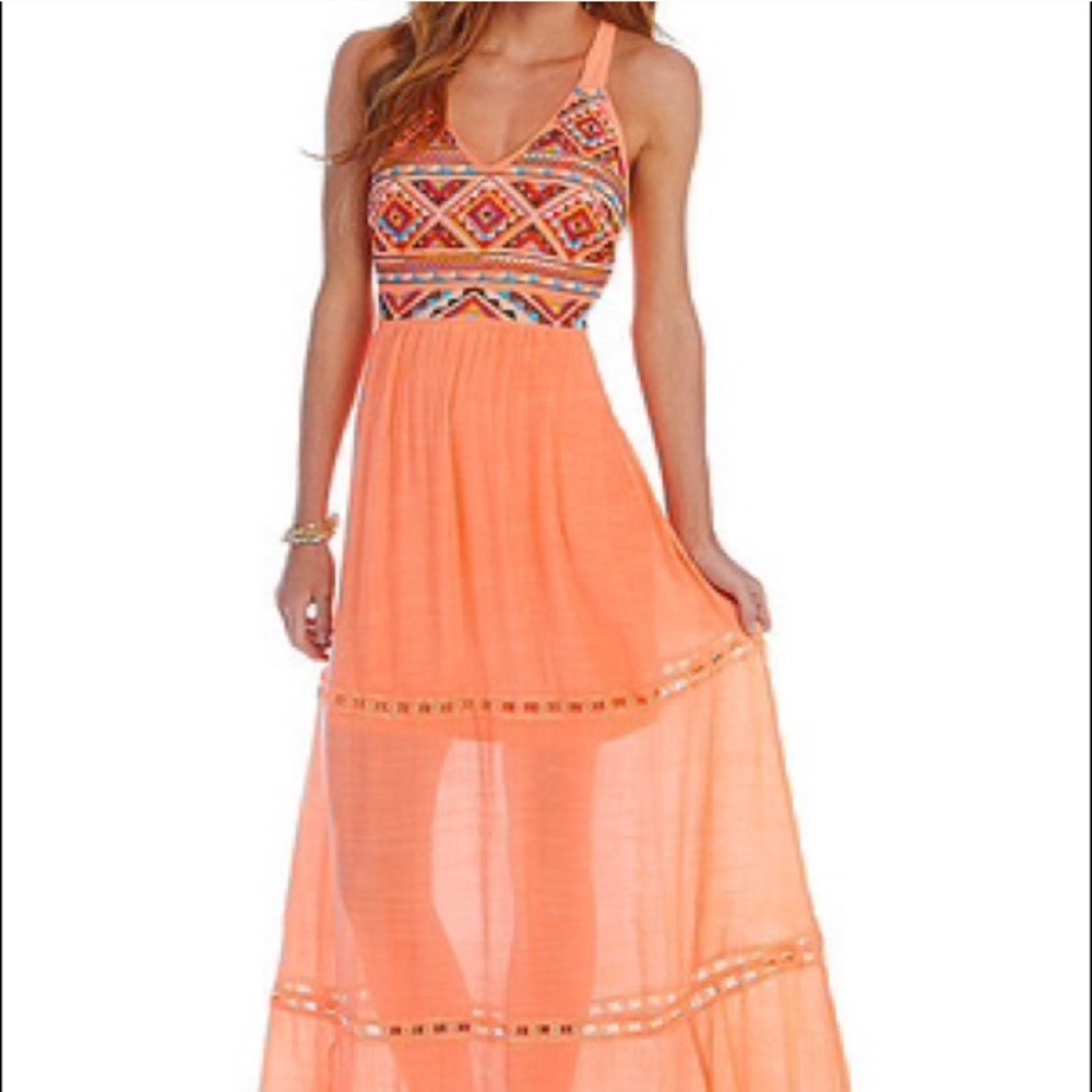 GB Gianni Bini Boho Maxi Dress